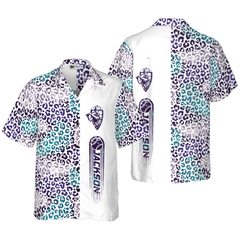 Personalized Baseball Seamless Palm Leaves Pattern Custom Hawaiian Shirt - Hyperfavor