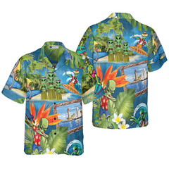 Alien Tropical Summer Hawaiian Shirt - Hyperfavor