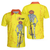 Just Enjoy The Ride Short Sleeve Polo Shirt, Yellow Skeleton Cyclist Polo Shirt, Best Cycling Shirt For Men - Hyperfavor