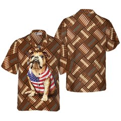 Cigar And American Bulldog Shirt For Men Hawaiian Shirt - Hyperfavor