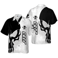 Chef & Knife Skull Hawaiian Shirt - Hyperfavor