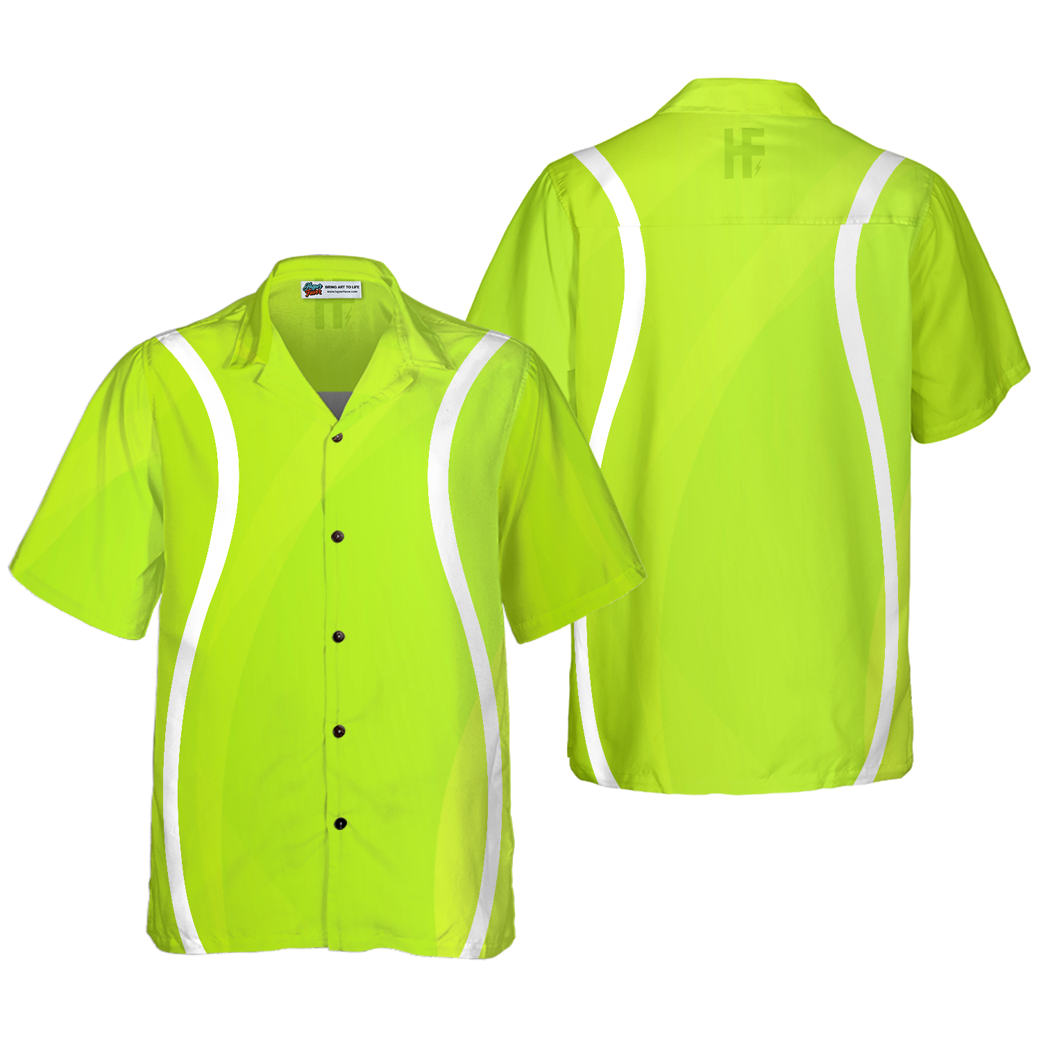 Tennis Ball Color Hawaiian Shirt - Hyperfavor