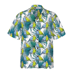 Little Green Parrot Shirt For Men Hawaiian Shirt - Hyperfavor