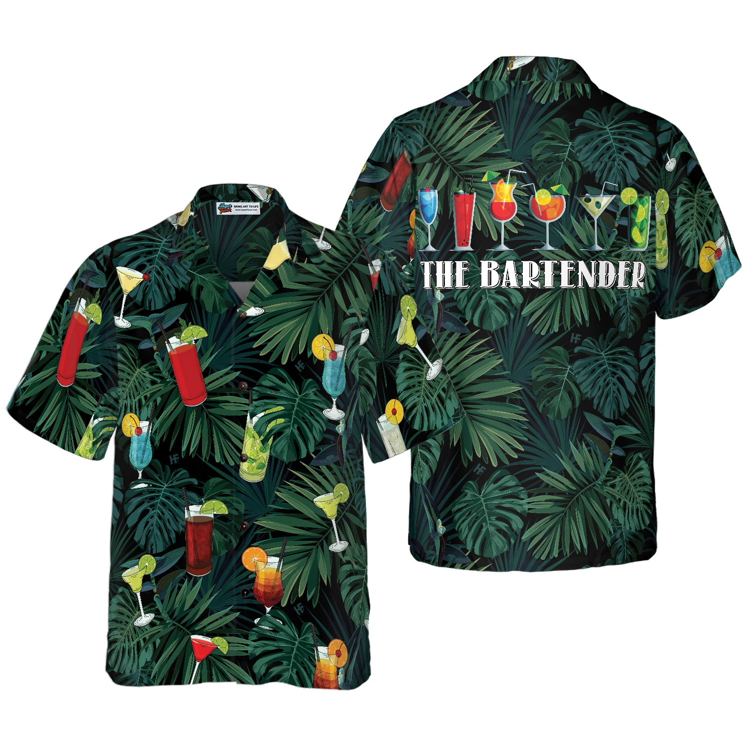 The Tropical Bartender Hawaiian Shirt - Hyperfavor