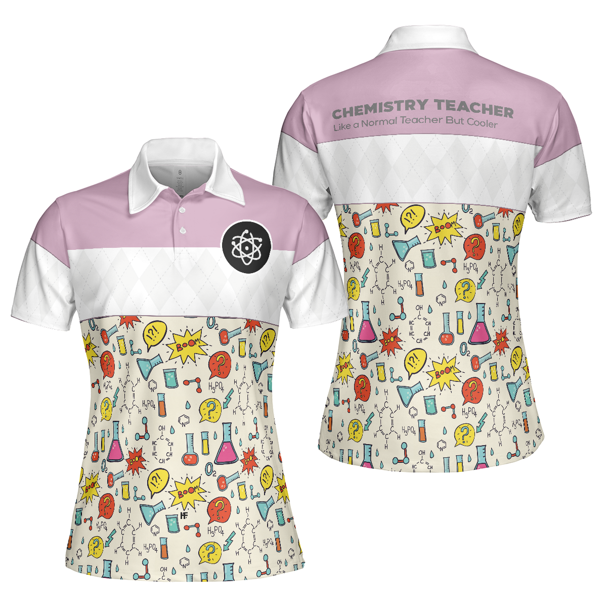 Chemistry Teacher Short Sleeve Women Polo Shirt - Hyperfavor