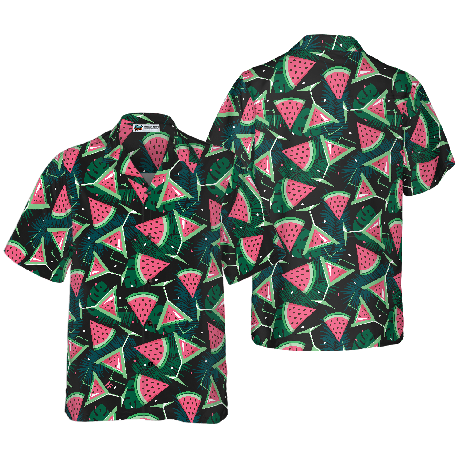 Watermelon Slices Cocktails Hawaiian Shirt - Hyperfavor