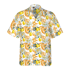 Sicilian Style Lemon Print Hawaiian Shirt - Hyperfavor