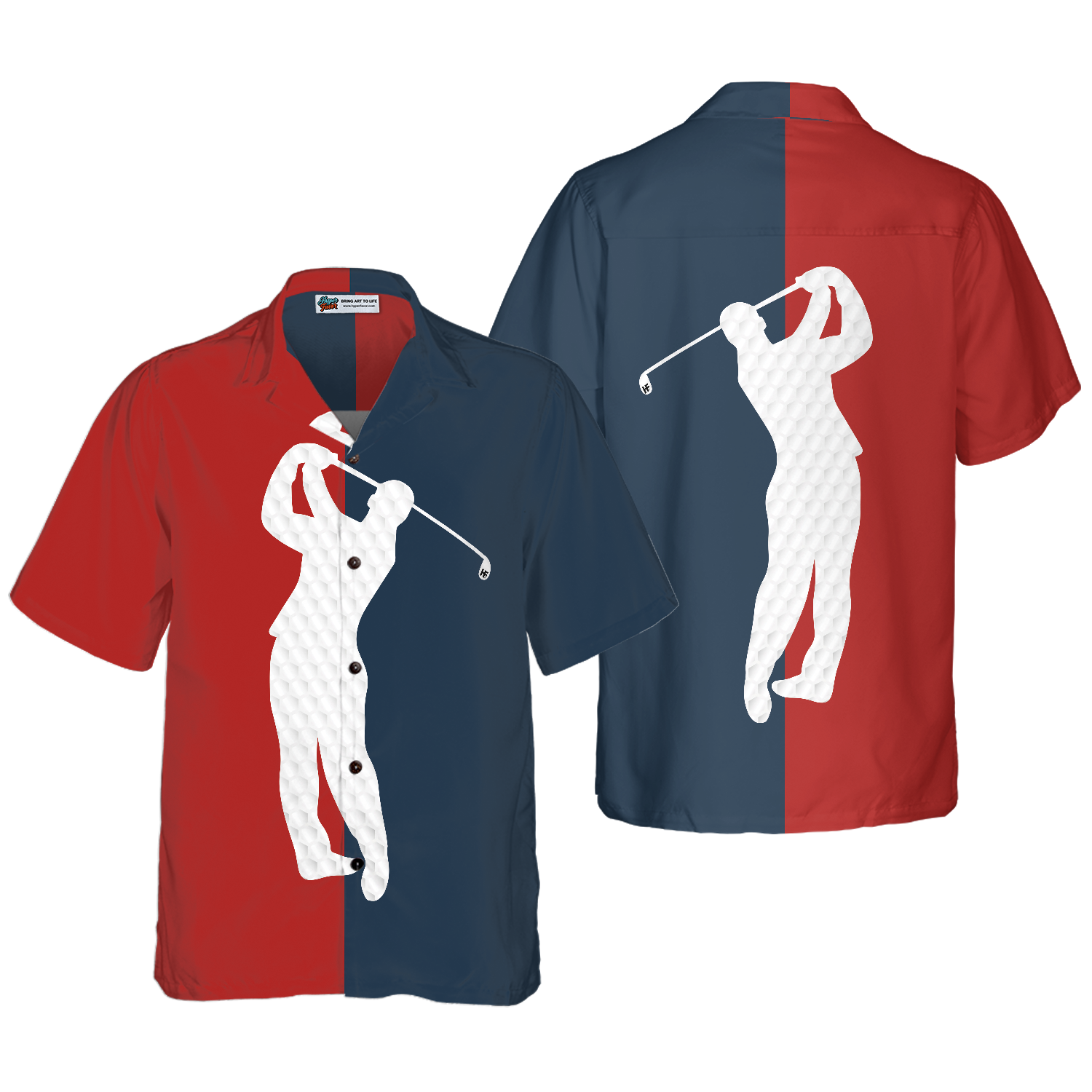 Golf Two Colors Hawaiian Shirt - Hyperfavor