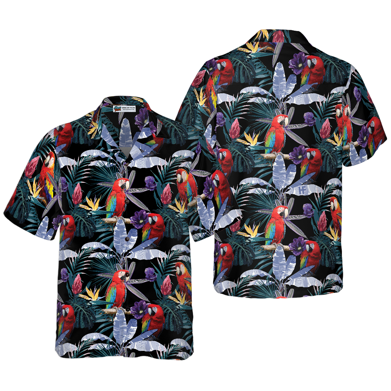 Tropical Parrot V1 Hawaiian Shirt - Hyperfavor