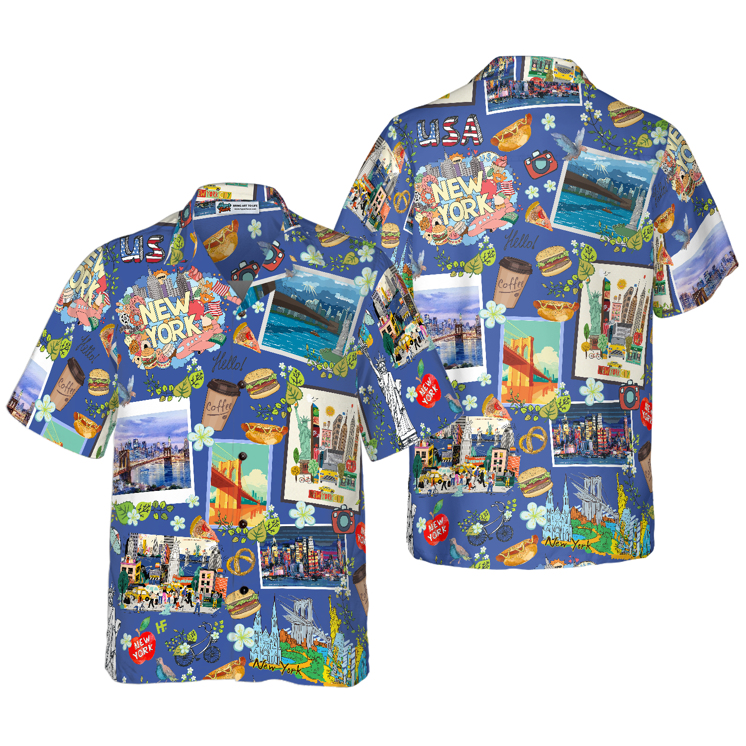 New York City Love Hawaiian Shirt - Hyperfavor