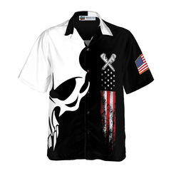 Plumber Proud Skull Hawaiian Shirt - Hyperfavor