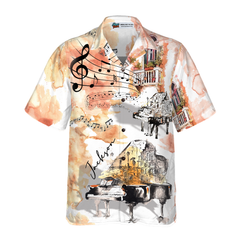 Piano The Sound Of Life Custom Hawaiian Shirt - Hyperfavor