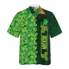Personalized Shamrock Happy Saint Patrick's Day Irish Ireland Custom Hawaiian Shirt - Hyperfavor