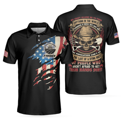 Farmer My Craft Allows Me To Farm Anything Polo Shirt, American Flag Farmer Shirt For Men - Hyperfavor