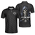 Pray For Birdie Golfing Skeleton Polo Shirt, Black Golf Pattern Skull Polo Shirt, Best Golf Shirt For Men - Hyperfavor
