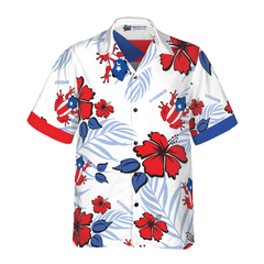 Puerto Rico Common Coquí Flag Hawaiian Shirt - Hyperfavor