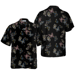Paint Brush Butterflies Shirt For Men Paint Hawaiian Shirt - Hyperfavor
