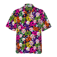 Mexican Skull Pattern Hawaiian Shirt - Hyperfavor