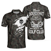 Never Underestimate An Old Man Camouflage Pattern Skull Polo Shirt, Army Skeleton Golfer Polo Shirt, Camo Golf Shirt For Men - Hyperfavor