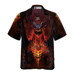 Volcanic Dragon Chest Hawaiian Shirt - Hyperfavor