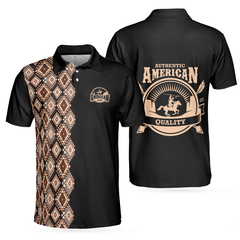 American Indian Polo Shirt, Navajo Pattern Shirt For Men And Women, American Themed Polo Style Shirt - Hyperfavor