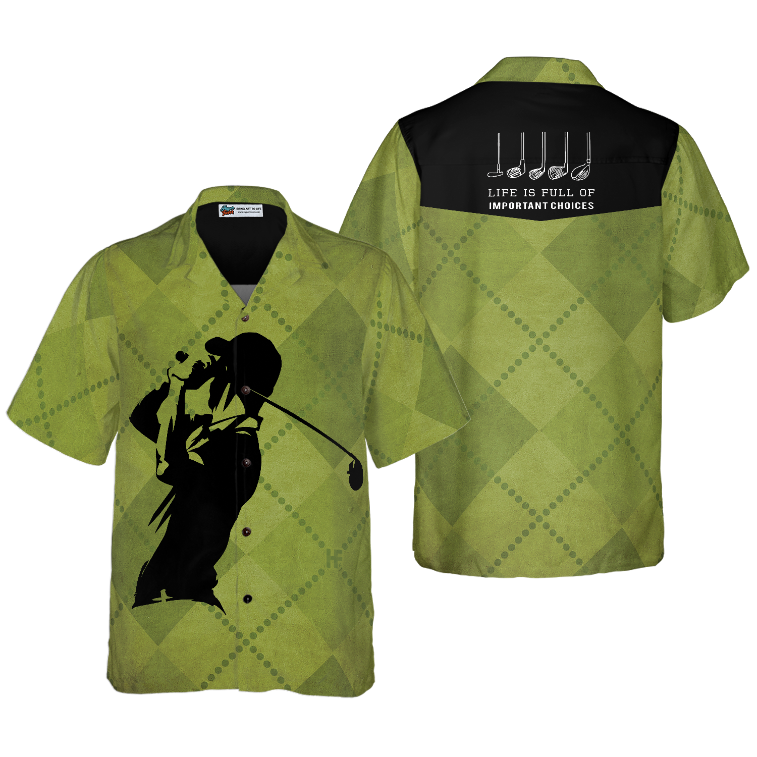 Golf Clubs Life Is Full Of Important Choices Hawaiian Shirt - Hyperfavor
