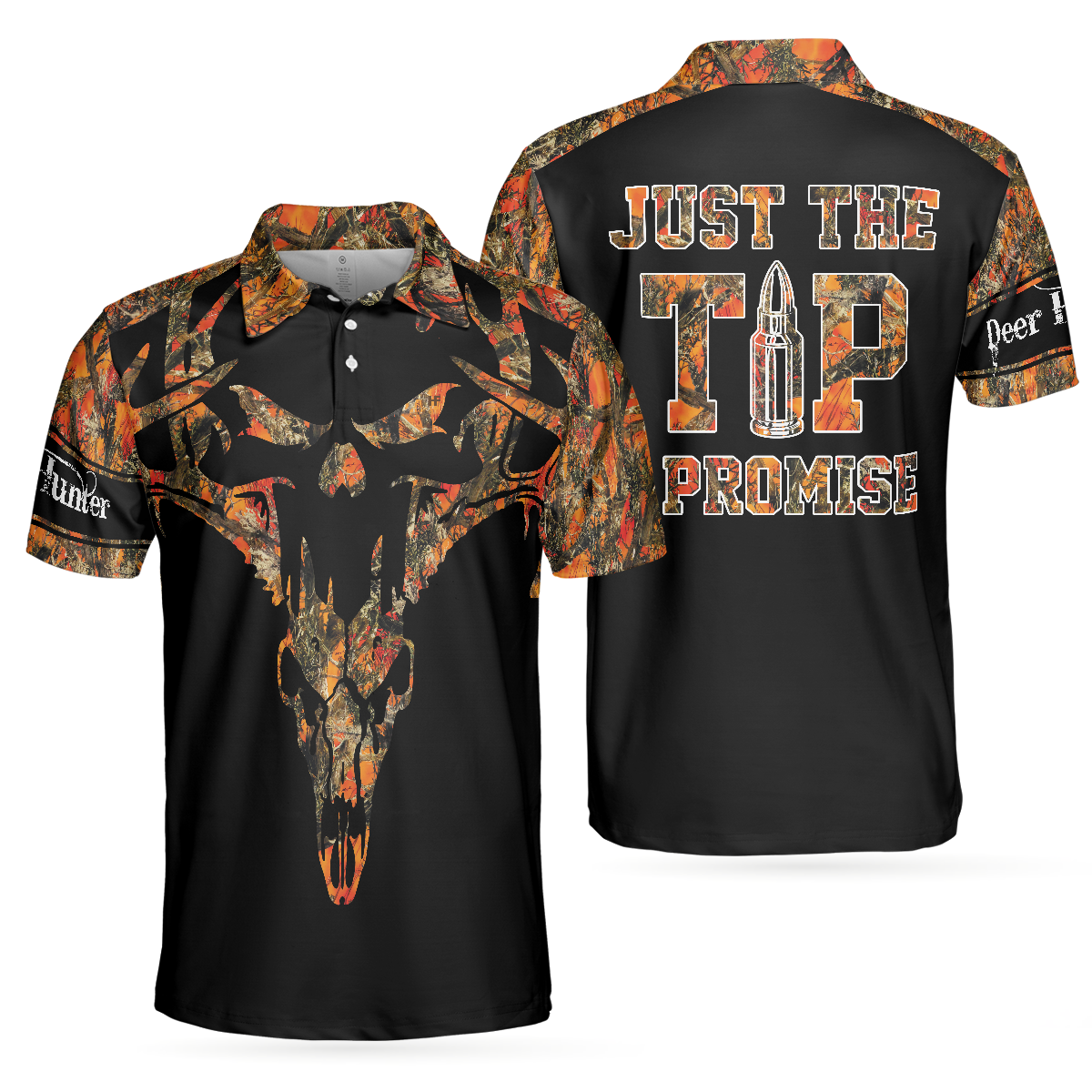 Just The Tip I Promise Polo Shirt, Coolest Hunting Deer Polo Shirt, Best Gift Idea For Hunting Lovers - Hyperfavor
