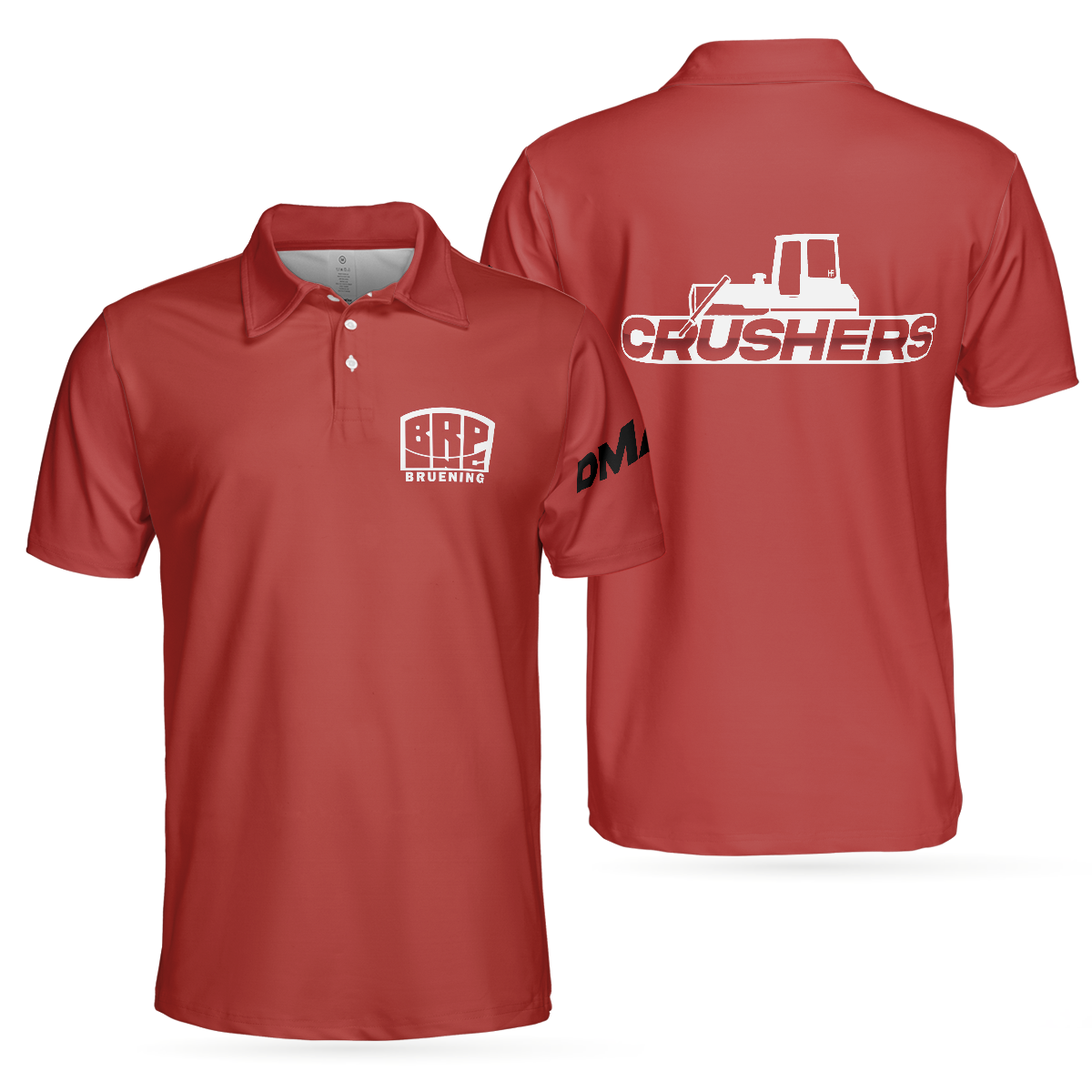 Bruening Crushers Bowling Team Custom Polo Shirt - Hyperfavor