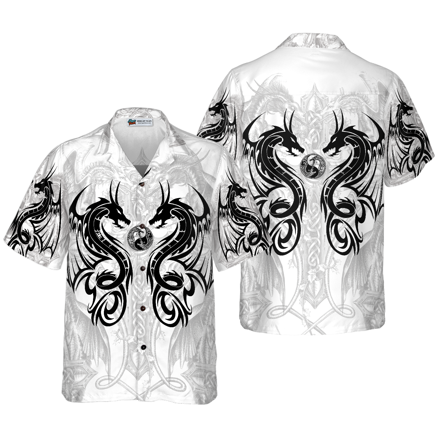 Dragon Tattoo v2 Hawaiian Shirt - Hyperfavor
