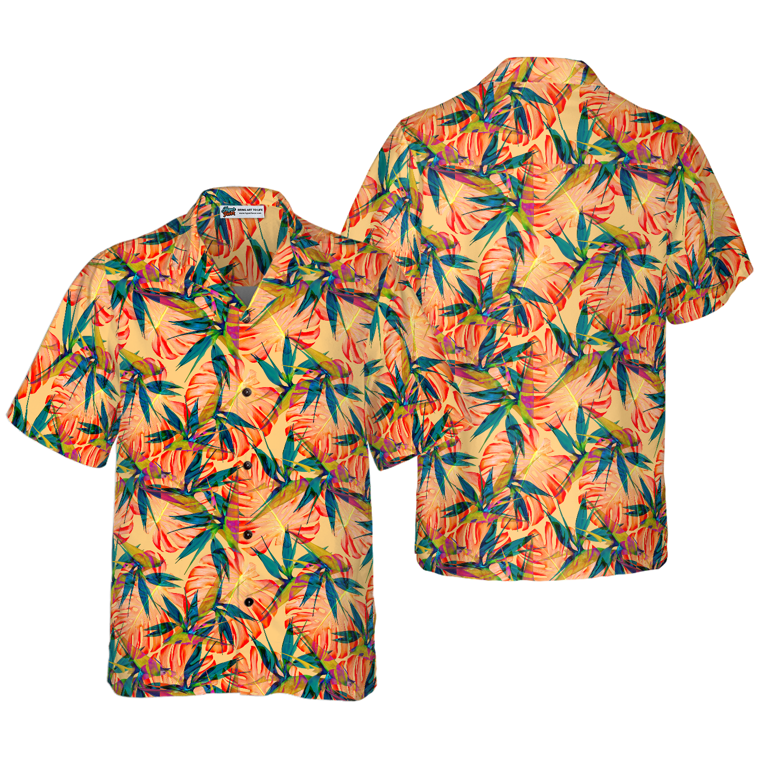 Tropical Seamless Pattern 4 Hawaiian Shirt - Hyperfavor