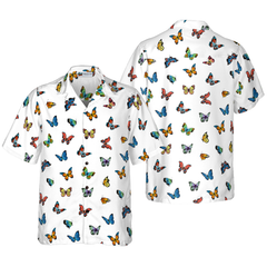 Beautiful Butterflies Hawaiian Shirt - Hyperfavor