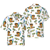Bulldog Surf And Palm Hawaiian Shirt - Hyperfavor