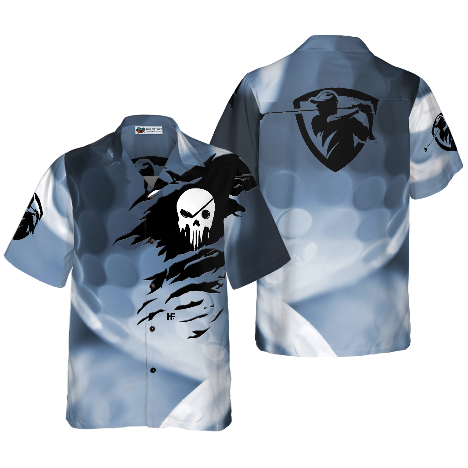 Golf Ball Close-Up Hawaiian Shirt - Hyperfavor