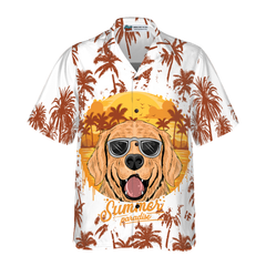 Summer Paradise Golden Retriever Hawaiian Shirt - Hyperfavor