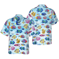 Fish And Corals Hawaiian Shirt - Hyperfavor