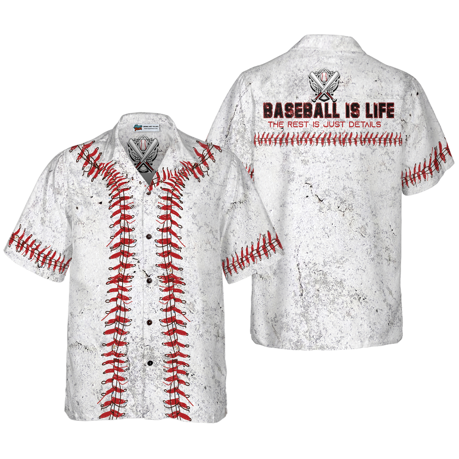 Baseball Is Life The Rest Is Just Details Baseball Hawaiian Shirt - Hyperfavor