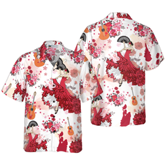 Flamenco Dancing Hawaiian Shirt - Hyperfavor