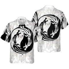 Yin Yang Dragon Hawaiian Shirt - Hyperfavor