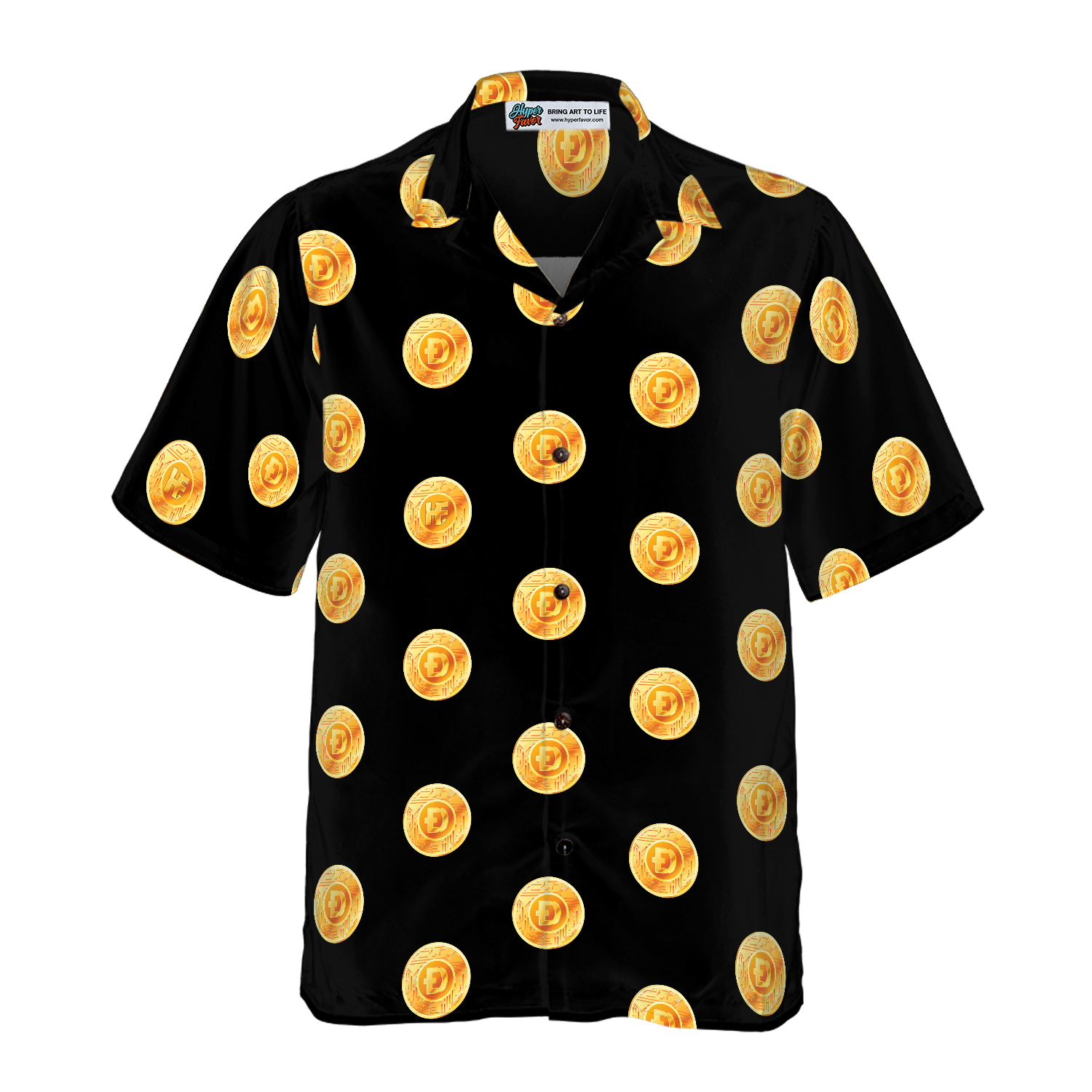 Luxury Dogecoin Hawaiian Shirt - Hyperfavor