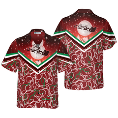 Hyperfavor Christmas Hawaiian Shirts, Christmas Night With Bowling Pattern Shirt Short Sleeve, Christmas Shirt Idea Gift For Men And Women - Hyperfavor