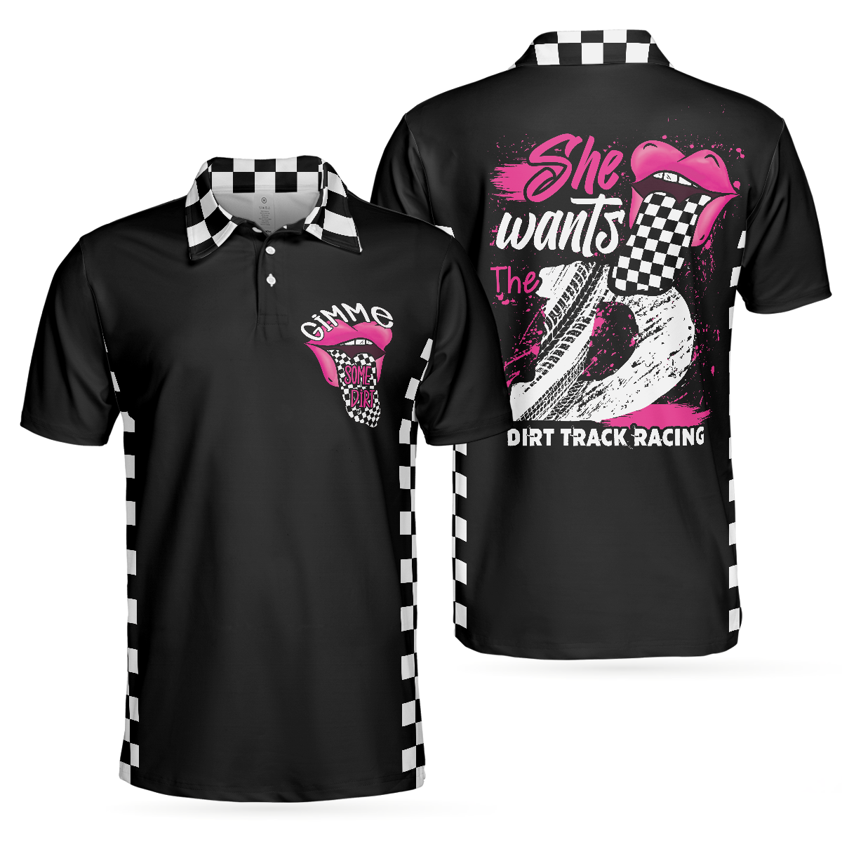 She Wants The D Dirt Track Racing Polo shirt - Hyperfavor