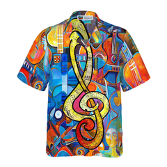 Music Note Guitar Hawaiian Shirt - Hyperfavor