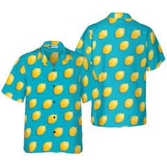 Colorful Fresh Lemon Hawaiian Shirt - Hyperfavor
