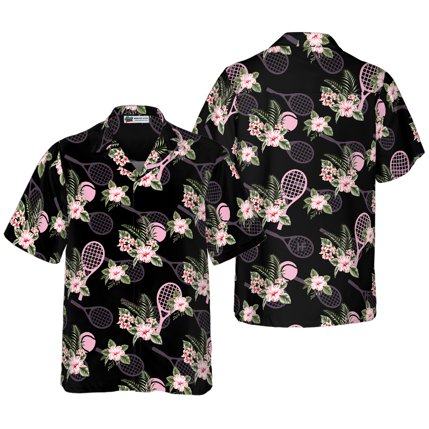 Tropical Tennis Hawaiian Shirt - Hyperfavor