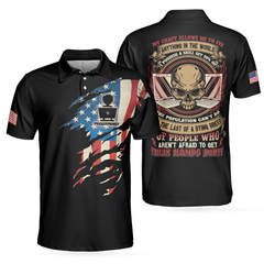 Programmer My Craft Allows Me To Fix Anything Polo Shirt, Skull Ripped American Flag Golf Shirt For Men - Hyperfavor