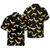 Ducks In Darkness Hawaiian Shirt For Men, Black And Yellow Banana Duck Pattern Hawaiian Shirt - Hyperfavor