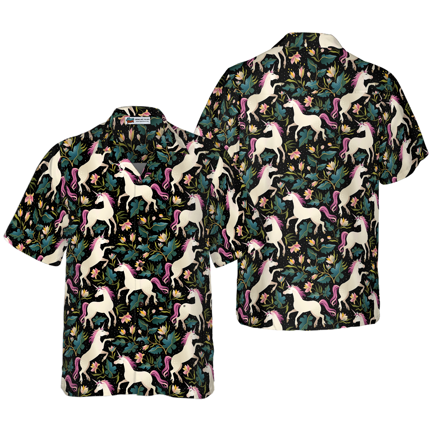 Fantasy Unicorns Hawaiian Shirt - Hyperfavor