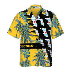 Proud Chicago Shirts for Men Flag Hawaiian Shirt - Hyperfavor