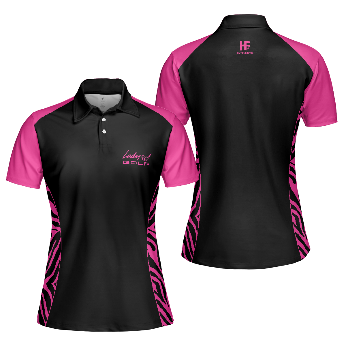 Dark Pink Zebra Pattern Thinning Layout For Lady Golfer Golf Dark Pink Zebra Pattern Thinning Layout For Lady Golfer Golf