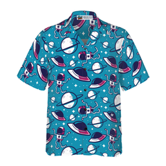 Space Cartoon Hawaiian Shirt - Hyperfavor